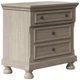 Bernards Prescott Gray Nightstand-0