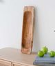 A & B Home Brown 19" Rectangular Teak Tray-2