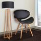 Armen Living Cassie Black Dining Chair-1