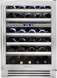 OPEN BOX:  24 Inch Undercounter Dual-Zone Wine Cooler -0