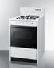 Summit® 24" White Freestanding Gas Range-2
