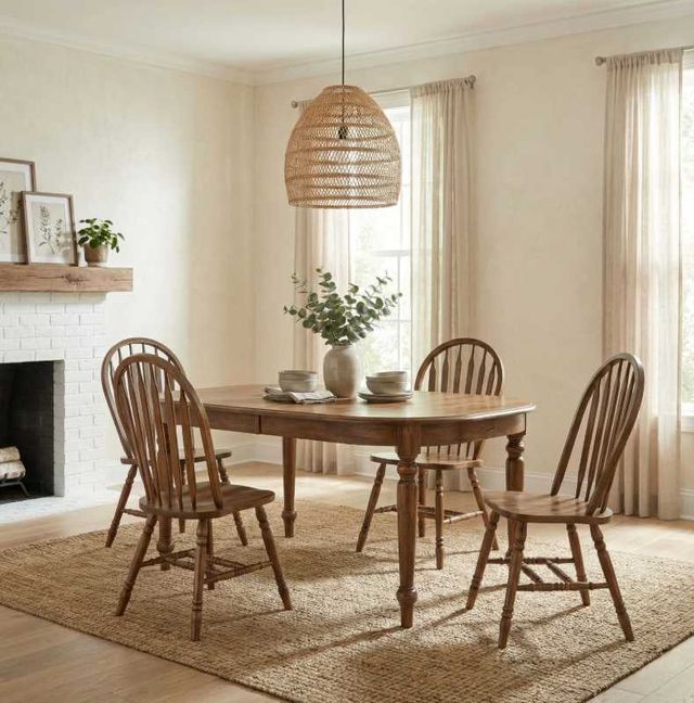 Liberty Furniture Carolina Crossing 5-Piece Antique Honey Dining Table Set-1