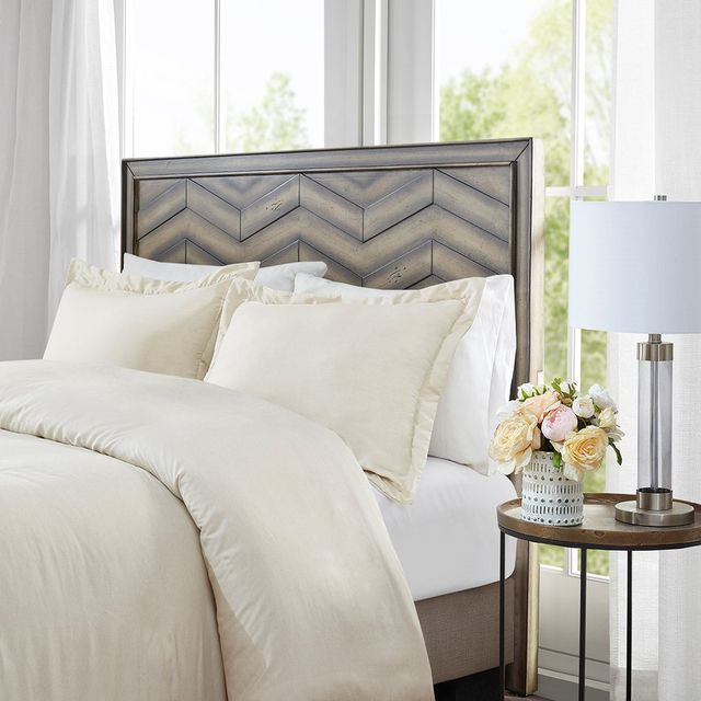 Olliix by Madison Park Beige Multi Queen Dresden Headboard-4