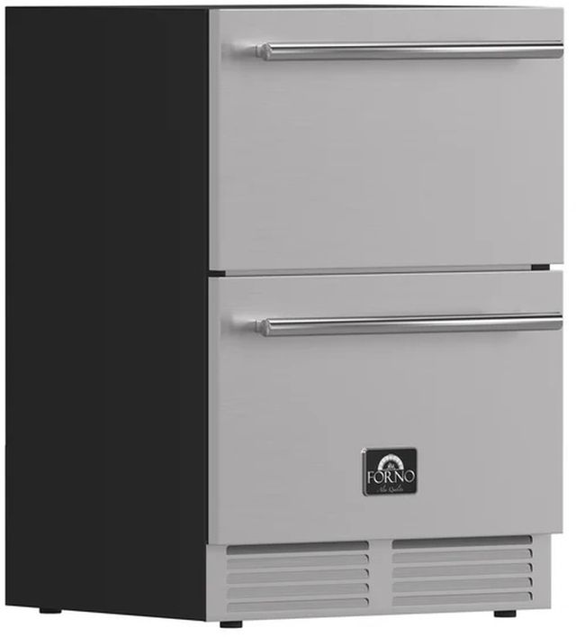 FORNO® Cosenza 4.69 Cu. Ft. Stainless Steel Drawer Freezer with Ice Maker-2