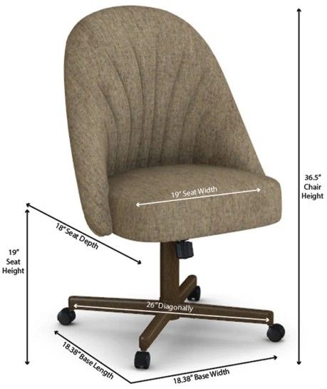 Chromcraft Customizable Landry Swivel Casual Dining Chair-2