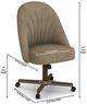 Chromcraft Customizable Landry Swivel Casual Dining Chair-2