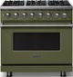 Viking® 5 Series 36" Martini Pro Style Dual Fuel (LP) Range with Polished Chrome Trim-0