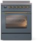 Ilve® Nostalgie II Series 30" Blue Grey Pro Style Induction Range-1