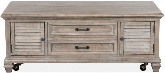 Magnussen Home® Lancaster Dovetail Gray Lift Top Storage Cocktail Table-3