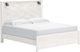 Signature Design by Ashley® Gerridan 3-Piece White/Gray King Panel Bed Set-3