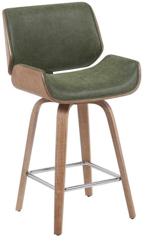 Armen Living Tyler Vintage Green/White Wash Counter Stool-0