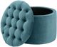 TOV Furniture Queen Sea Blue Velvet Storage Ottoman-0