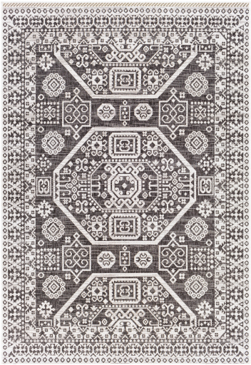 Surya Eagean Charcoal/Off-White 8'x10' Area Rug-0