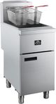 FORNO® 4 Burner Stainless Steel Commercial Natural Gas Deep Fryer-1