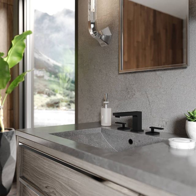 ZLINE Autograph Edition Matte Black Crystal Bay Bath Faucet-1