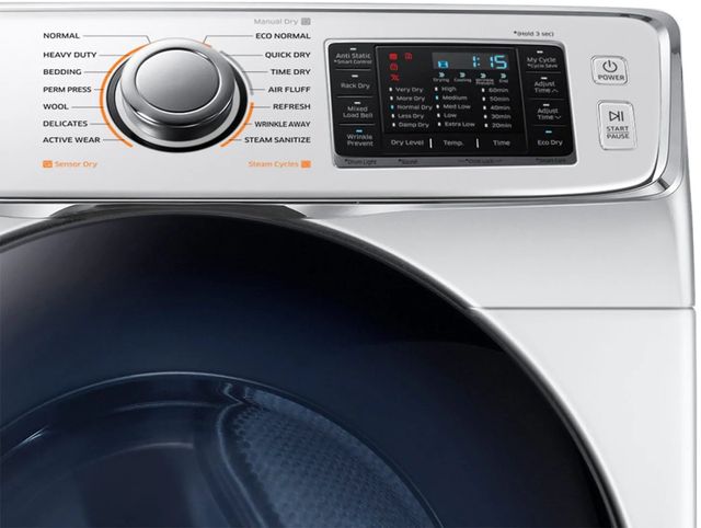 Samsung 7.5 Cu. Ft. White Front Load Gas Dryer-3