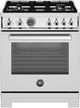 Bertazzoni Professional Series 30" Fingerprint Resistant Stainless Steel Pro Style Dual Fuel Range-0