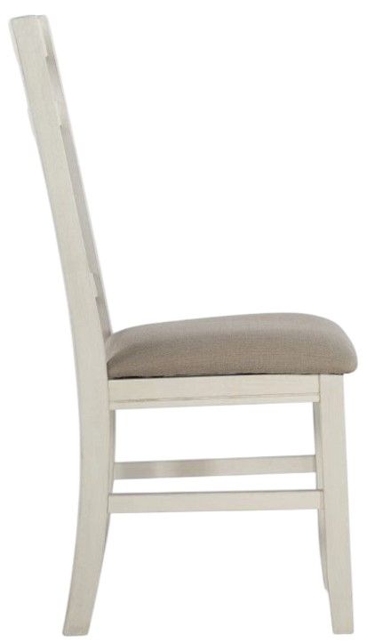 Powell® Turino Beige/Distressed White Side Chair-4
