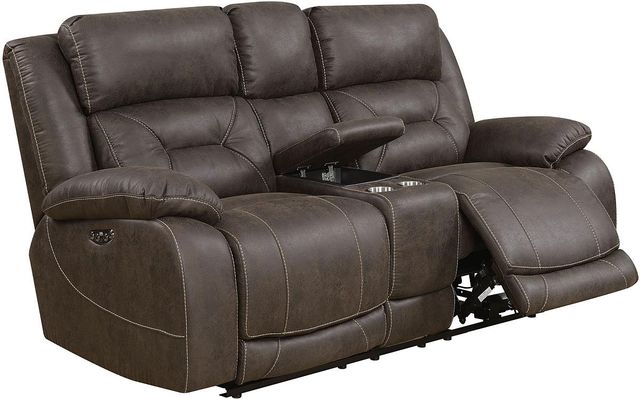 Steve Silver Co. Aria 3-Piece Saddle Brown Dual Power Motion Set-2