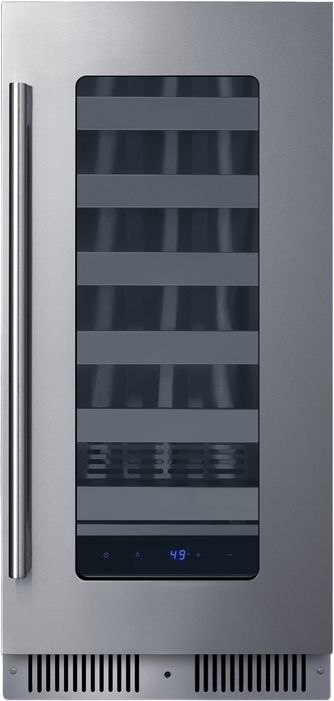 Summit® 1.8 Cu. Ft. Glass Built-In Wine Cooler