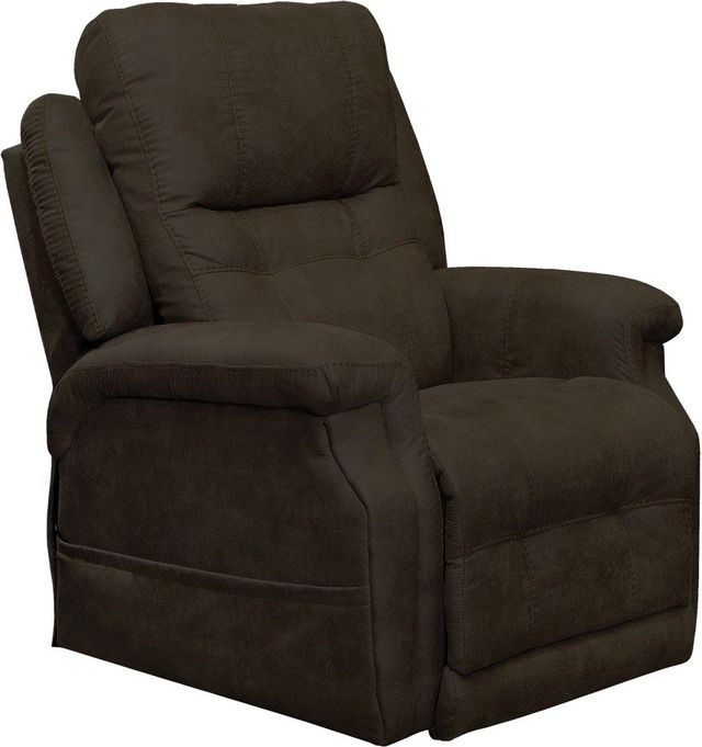 Catnapper® Haywood Chocolate Power Headrest Power Lift Lay Flat Recliner with Heat and Massage-0