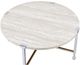 ACME Furniture Brecon White Oak Top End Table with Chrome Base-2