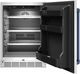Thor Kitchen Gordon Ramsay Collection 24” 5 Cu. Ft. Stainless Steel Built-In Undercounter Outdoor Beverage Cooler with Blue Handle-1