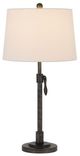 Cal® Lighting & Accessories Riverwood Antique Silver Adjustable Table Lamp-1