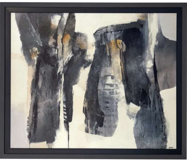 Stylecraft Black/Dark Gray/Gray Onyx Composition Wall Art-0