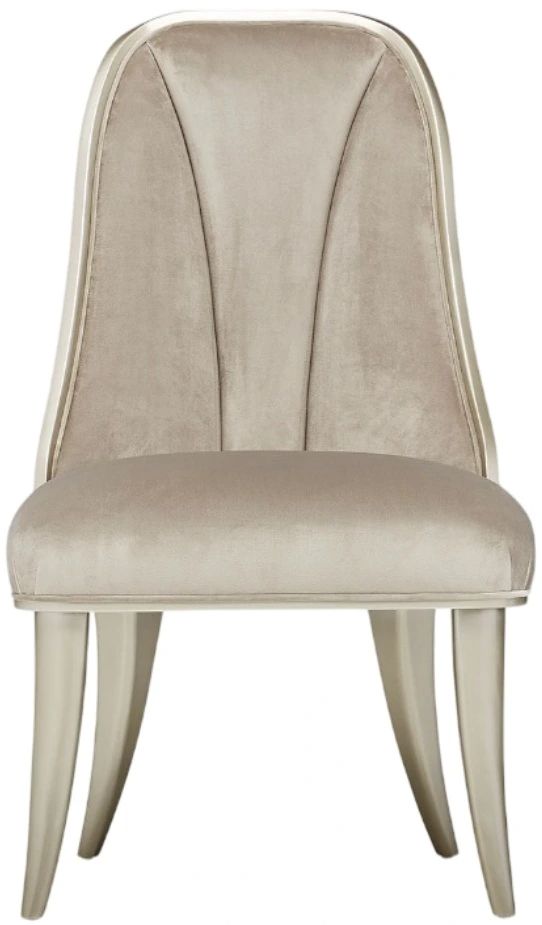 Michael Amini® Villa Cherie Chardonnay/Hazelnut Dining Side Chair-2