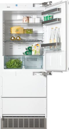 Miele 30 in. 14.1 Cu. Ft. Panel Ready Built In Counter Depth Bottom Freezer Refrigerator