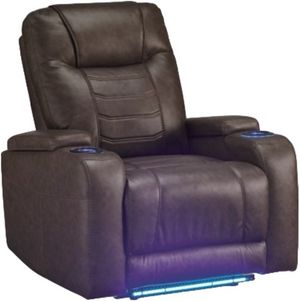 view of the Signature Design by Ashley® Schooner Rocks Umber Power Recliner