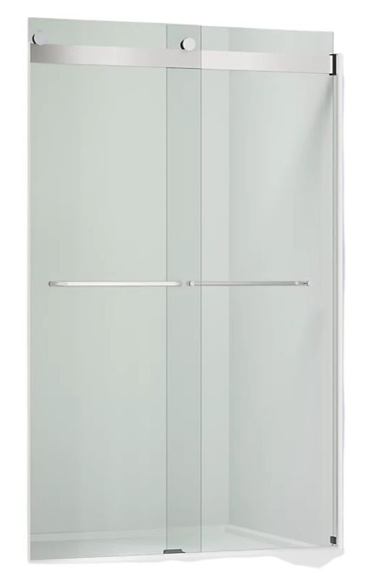 KOHLER Levity® Bright Silver 74" x 45" - 48" Sliding Shower Door-0