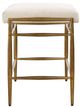 Uttermost® Karleen Antique Brass/Ivory Small Bench-5