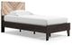Signature Design by Ashley® Piperton 2-Piece Two-Tone Black/Brown Twin Panel Platform Bed Set-1