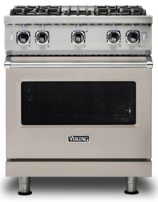 Viking® 5 Series 30" Pacific Grey Pro Style Natural Gas Range-0