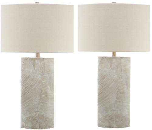 Signature Design Ashley® Bradard 2-Piece Brown Table Lamp Set-0