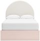 Signature Design by Ashley® Wistenpine Blush Youth Full Upholstered Panel Bed-2