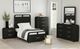 Elements International Ridgemont Black Youth Full Panel Storage Bed-1