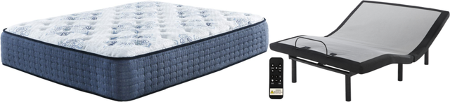 Sierra Sleep® by Ashley® Mt Dana 2-Piece Hybrid Plush and Better Adjustable Base Queen Mattress Set-0