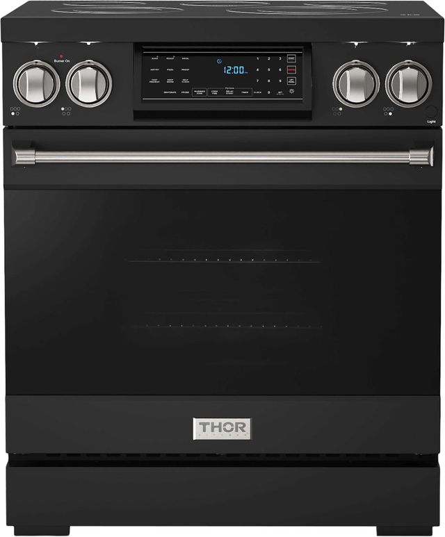 Thor Kitchen® Gordon Ramsay Series 30" Matte Black Pro Style Electric Range-0