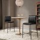 Classic Home Malani Beige Gathering Table with Brown Base-1