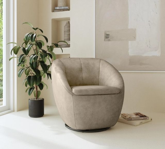Flexsteel® Wade Shitake Swivel Chair-1