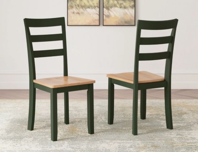 Signature Design by Ashley® Gesthaven Green/Natural Dining Side Chair-4