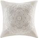 Olliix by Harbor House Taupe Suzanna Square Pillow-0