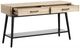 Magnussen Home® Fletcher Driftwood Sofa Table with Black Base-2