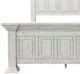 Elements International Heather Rustic White King Panel Bed-1