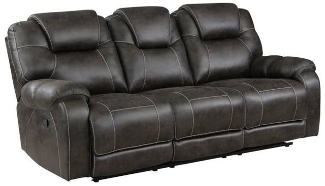 Homelegance® Gainesville 2-Piece Chocolate Manual Double Reclining Living Room Seating Set-1