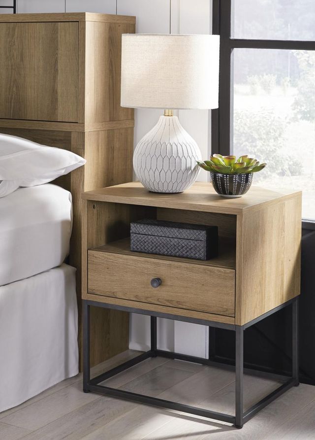 Signature Design by Ashley® Thadamere Light Brown Nightstand-4
