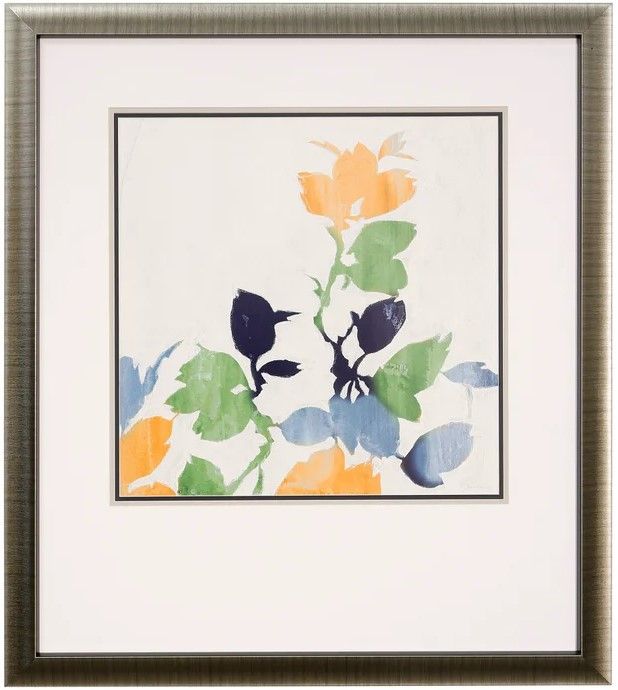 Stylecraft Falling Leaves IV Blue/Dark Blue/Green/Orange/White Wall Art-0